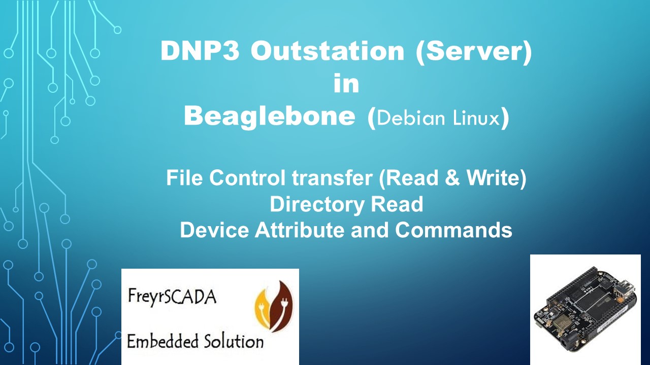 DNP3 Outstation (Server) in Beaglebone arm Debian Linux